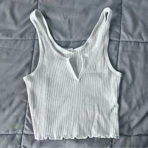 Billabong white cropped tank top